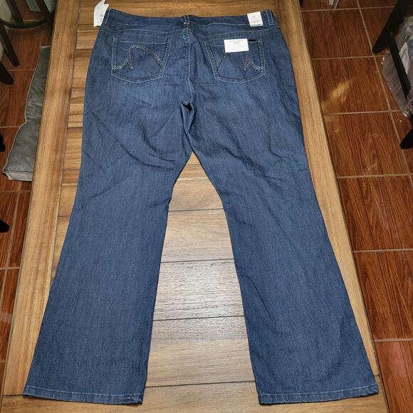 Melissa McCarthy X Seven7 Slim Boot Dark Wash Denim Jeans - Size 24W NWT - Picture 4 of 12